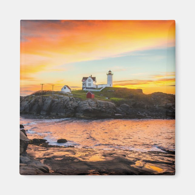 Lighthouses | Nubble Lighthouse Maine Magnet (Front)