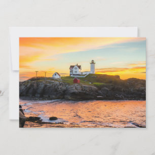 Lighthouses Nubble Lighthouse Maine Thank You Card