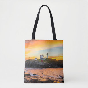 Lighthouses   Nubble Lighthouse Maine Tote Bag