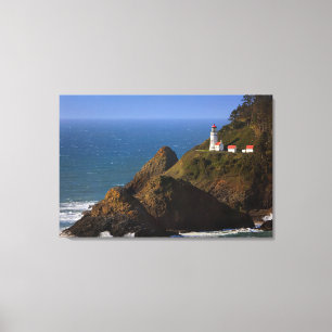 Lighthouses   Oregon Coast Lighthouse Canvas Print