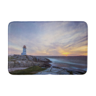 Lighthouses Peggy's Cove Lighthouse Nova Scotia Bath Mat