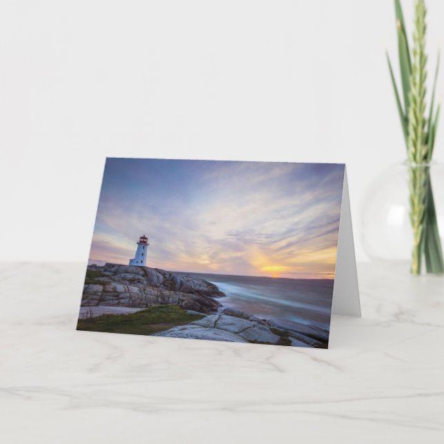 Lighthouses | Peggy's Cove Lighthouse Nova Scotia Card (Front)