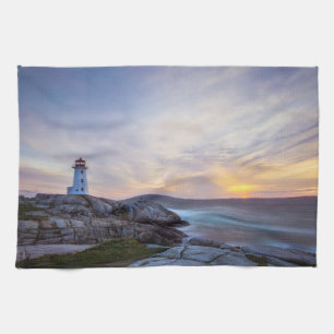 Lighthouses Peggy's Cove Lighthouse Nova Scotia Kitchen Towel