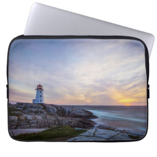 Lighthouses Peggy's Cove Lighthouse Nova Scotia Laptop Sleeve