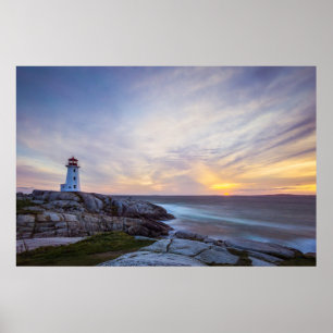 Lighthouses   Peggy's Cove Lighthouse Nova Scotia Poster