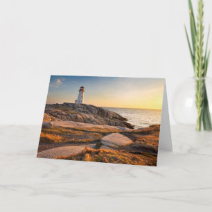 Lighthouses Peggy's Cove Nova Scotia Card
