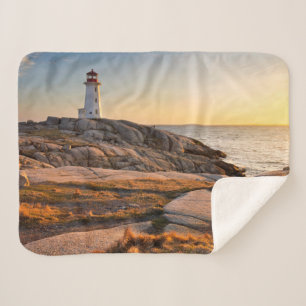 Lighthouses   Peggy's Cove Nova Scotia Sherpa Blanket