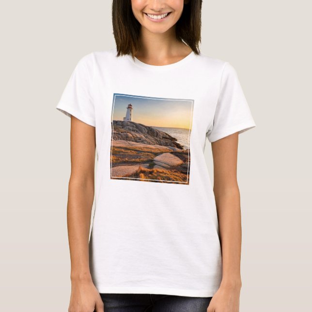 Lighthouses | Peggy's Cove Nova Scotia T-Shirt (Front)
