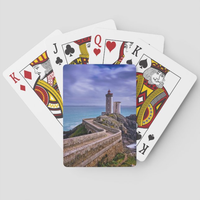 Lighthouses | Petit Minou Lighthouse France Playing Cards (Back)