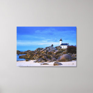 Lighthouses   Phare de Pontusval France Finistere Canvas Print