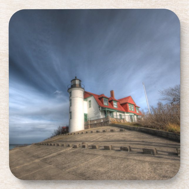 Lighthouses | Point Betsie Lake Michigan Coaster (Front)