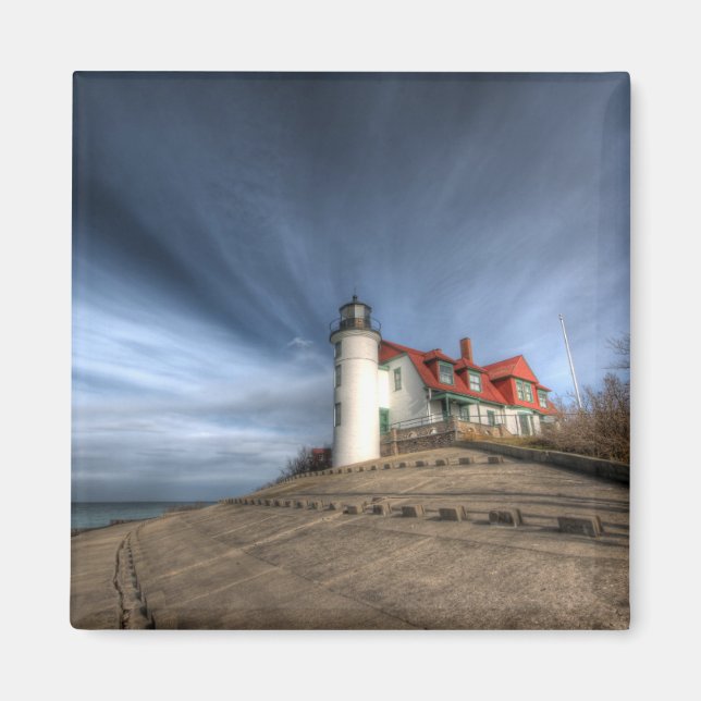 Lighthouses | Point Betsie Lake Michigan Magnet (Front)