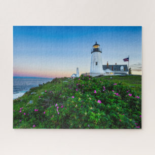 Lighthouses   Point Lighthouse Bristol  Maine Jigsaw Puzzle