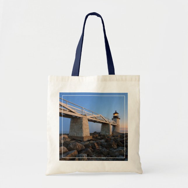Lighthouses | Port Clyde Maine Lighthouse Tote Bag (Front)