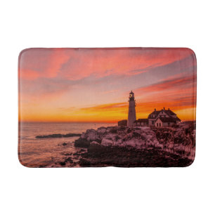 Lighthouses    Portland Head Cape Elizabeth Maine Bath Mat