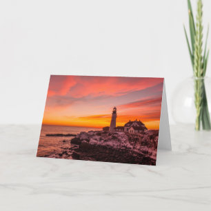Lighthouses    Portland Head Cape Elizabeth Maine Card
