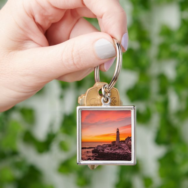 Lighthouses |  Portland Head Cape Elizabeth Maine Keychain (Hand)
