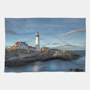 Lighthouses Portland Head Light Lighthouse Kitchen Towel