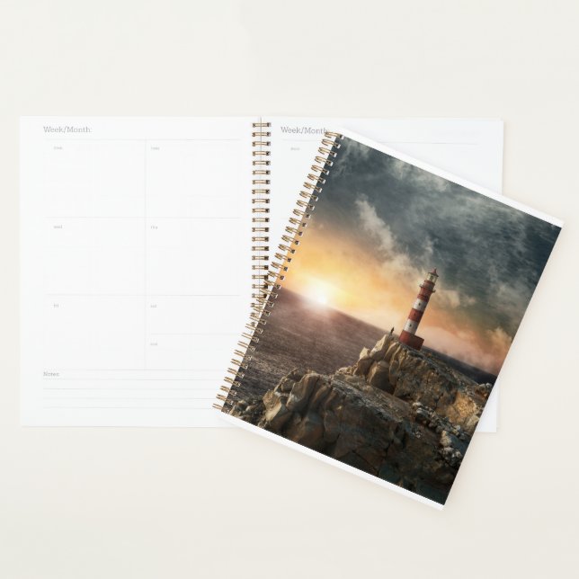 Lighthouses | Red & White Lighthouse Planner (Display)