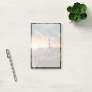 Lighthouses Red & White Lighthouse Post-it Notes