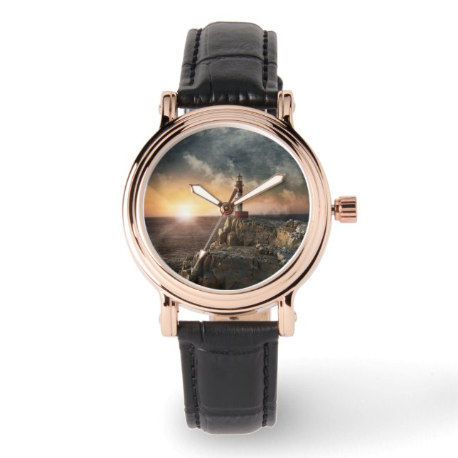 Lighthouses | Red & White Lighthouse Watch (Front)