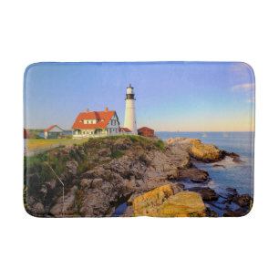 Lighthouses   Rockport Lighthouse Maine Bath Mat
