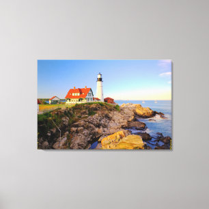 Lighthouses   Rockport Lighthouse Maine Canvas Print