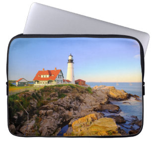 Lighthouses Rockport Lighthouse Maine Laptop Sleeve