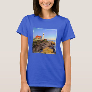 Lighthouses   Rockport Lighthouse Maine T-Shirt