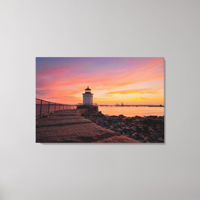 Lighthouses | South Portland, Maine Canvas Print (Front)