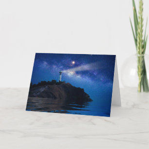 Lighthouses Starry Night Lighthouse Card