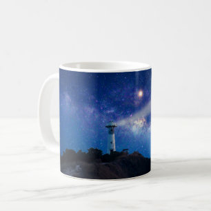 Lighthouses   Starry Night Lighthouse Coffee Mug