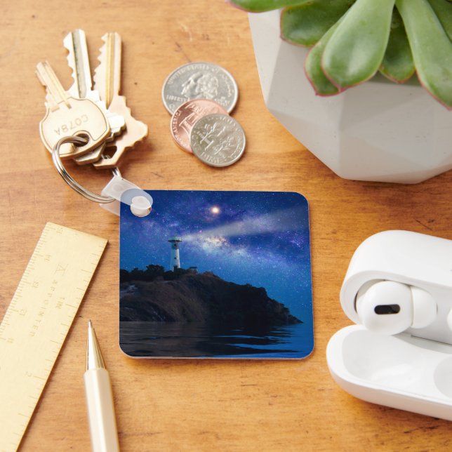 Lighthouses | Starry Night Lighthouse Keychain (Desk)