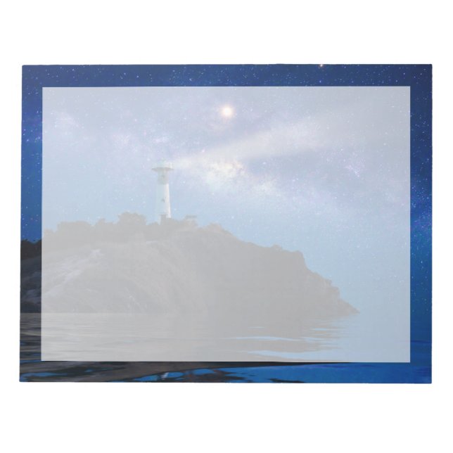 Lighthouses | Starry Night Lighthouse Notepad (Front)
