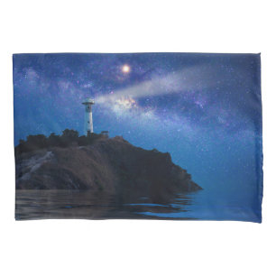 Lighthouses   Starry Night Lighthouse Pillowcase