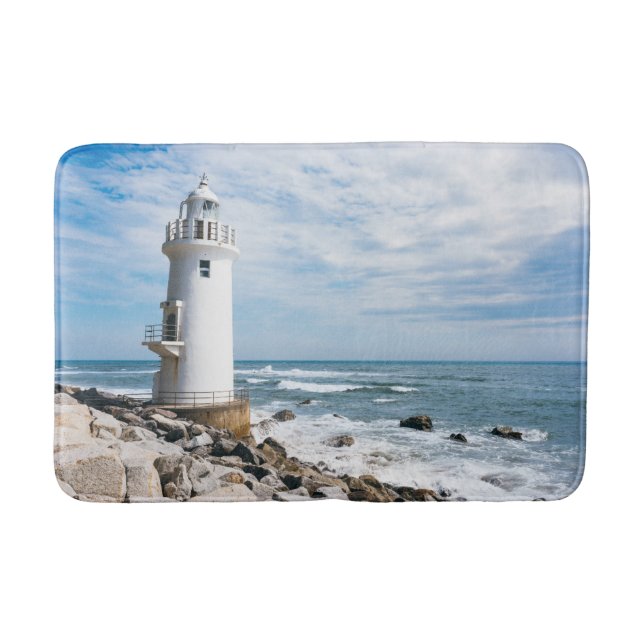 Lighthouses | Toyohashi City Lighthouse Bath Mat (Front)