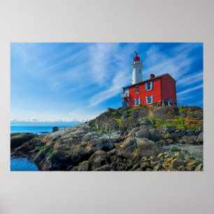 Lighthouses   Victoria Harbor Vancouver Island Poster