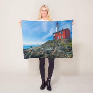 Lighthouses   Victoria Harbour Vancouver Island Fleece Blanket