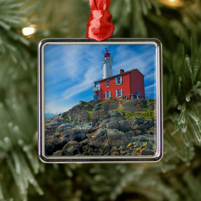 Lighthouses | Victoria Harbour Vancouver Island Metal Ornament (Tree)