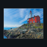 Lighthouses | Victoria Harbour Vancouver Island Postcard<br><div class="desc">This amazing Getty Images photo features the lighthouse guarding the entrance to Victoria Harbour on Vancouver Island in Canada. The lighthouse is located at Fort Rodd Hill.</div>