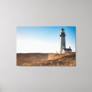 Lighthouses Yaquina Head Lighthouse Oregon Canvas Print