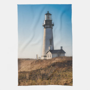 Lighthouses   Yaquina Head Lighthouse Oregon Kitchen Towel