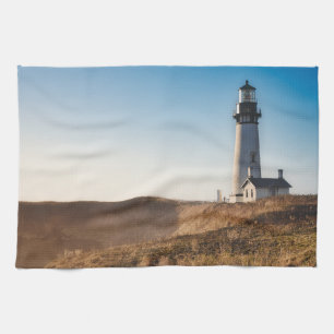Lighthouses   Yaquina Head Lighthouse Oregon Kitchen Towel