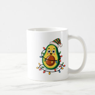 Lighting Avocado Ugly Christmas Sweater Guacamole Coffee Mug