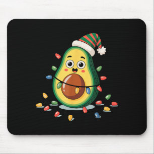 Lighting Avocado Ugly Christmas Sweater Guacamole  Mouse Pad
