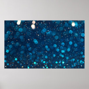 Lighting bokeh background poster