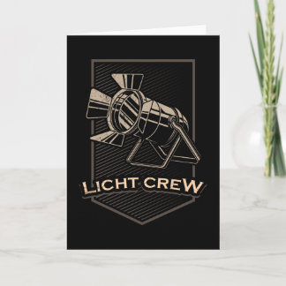 LIGHTING CREW GERMAN Theatre Lighting Technician Card