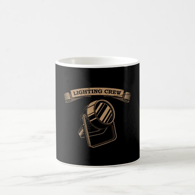 LIGHTING CREW Theatre Lighting Technician Stage Coffee Mug (Center)