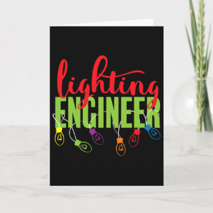 Lighting Engineer Christmas Shirt For Men Funny Ho Card