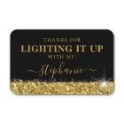 Lighting It Up Thank You Personalized Party Favour